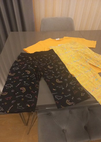 Sarı Kız Çocuk Baskılı Tişört - Görsel 4