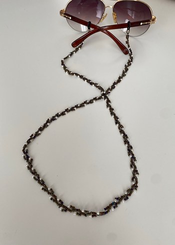 Kırmızı Boncuklu Kadın Gözlüğü Zinciri - Görsel 5