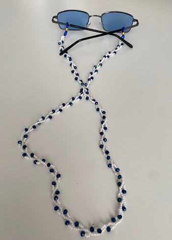 Kırmızı Boncuklu Kadın Gözlüğü Zinciri - Görsel 4