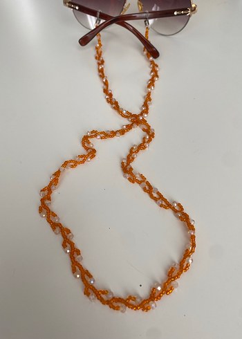 Kırmızı Boncuklu Kadın Gözlüğü Zinciri - Görsel 6