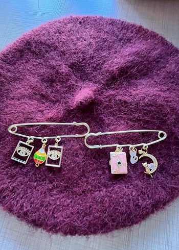 Bohem Tarzı İşlemeli Kadın Broş Seti - Görsel 5