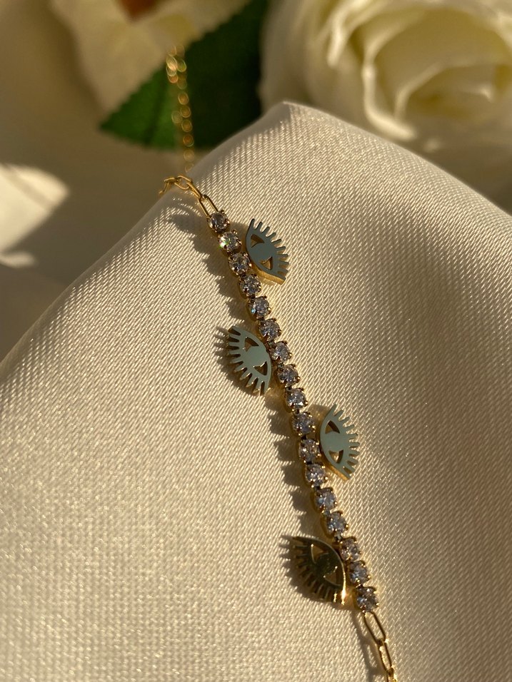 Altın Renkli Zincir Detaylı Bohem Kadın El Zinciri - Görsel 2