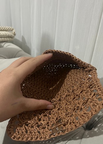  Beden Bohem Örgü Kahverengi Kadın Çantası