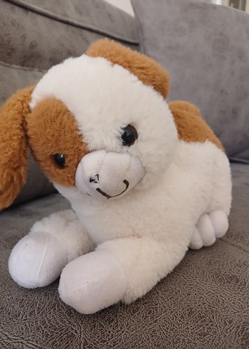 Pastel Kahverengi Peluş Oyuncak Köpek - Görsel 5