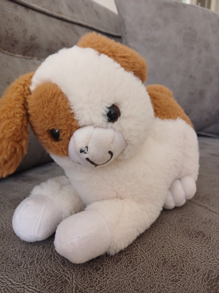 Pastel Kahverengi Peluş Oyuncak Köpek - Görsel 5