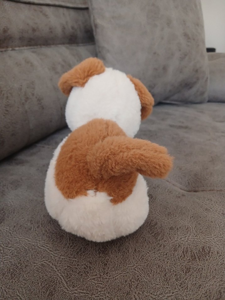 Pastel Kahverengi Peluş Oyuncak Köpek - Görsel 4