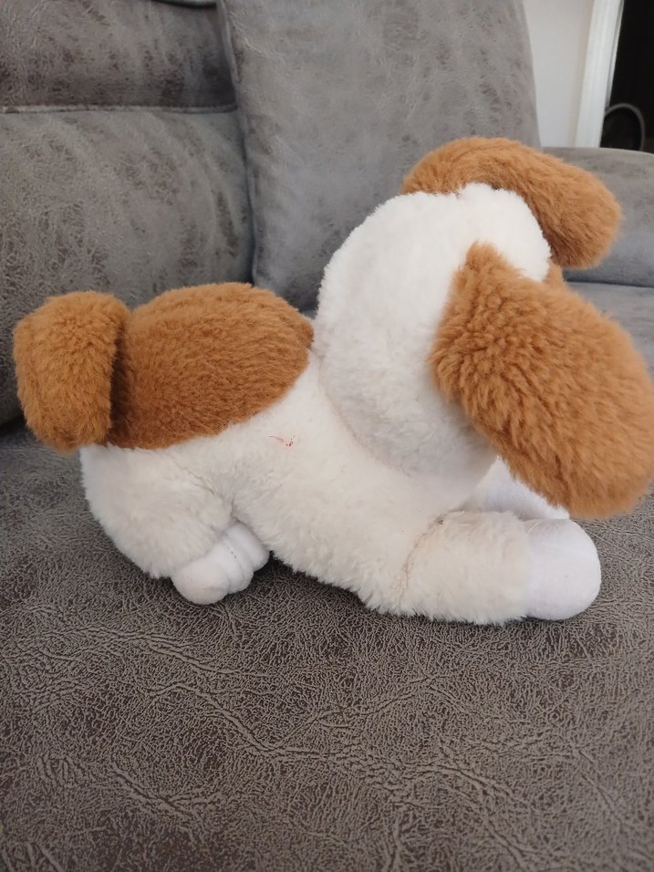 Pastel Kahverengi Peluş Oyuncak Köpek - Görsel 3