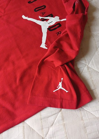 Kırmızı Jordan Baskılı Erkek Tişört - Görsel 4