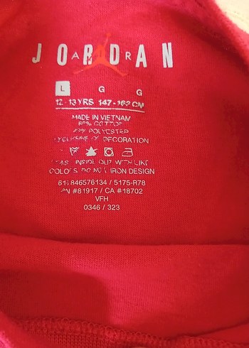 Kırmızı Jordan Baskılı Erkek Tişört - Görsel 3