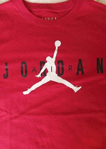 Kırmızı Jordan Baskılı Erkek Tişört - Görsel 2