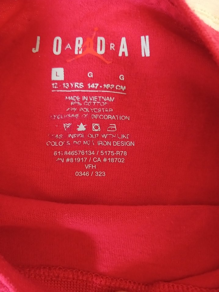 Kırmızı Jordan Baskılı Erkek Tişört - Görsel 3