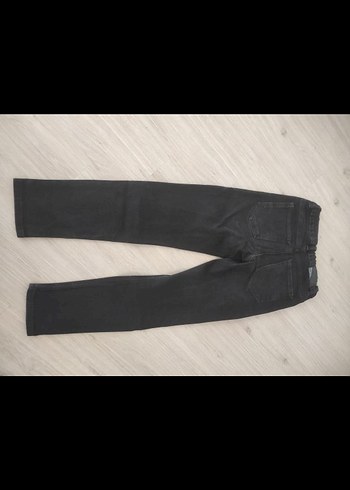 10 Yaş Beden Siyah Normal Boy Denim Pantolon