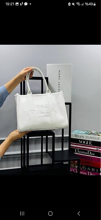  Beden çeşitli Renk Marc jobacs the tote bag+ toz torbalı