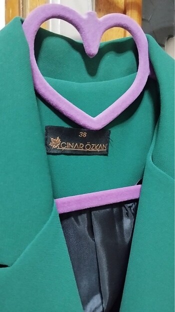 38 Beden yeşil Renk Blazer ceket