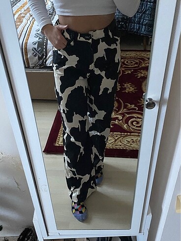 Zebra Desenli Jean