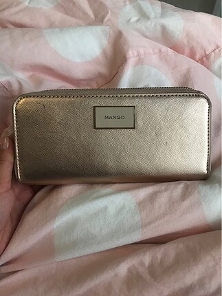Mango rose gold cüzdan