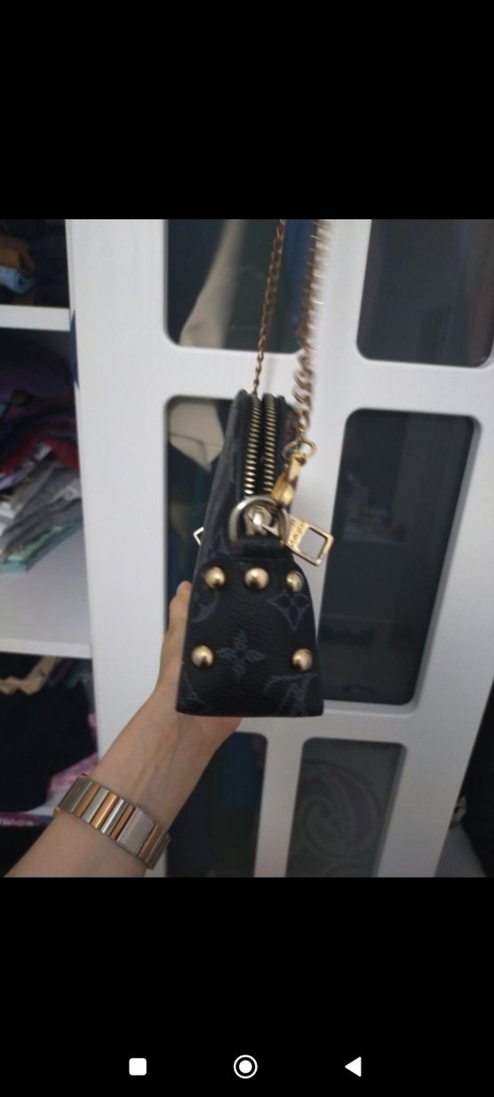 Zincir Detaylı Lacivert Denim Kadın Çanta - Görsel 4