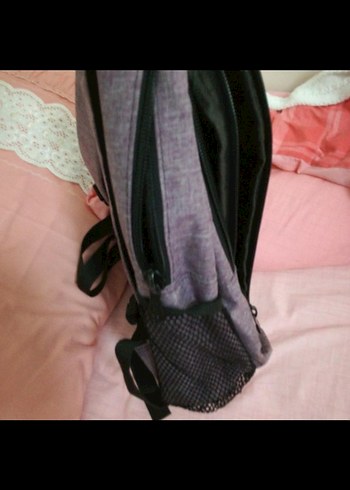 Mor ve Gri Çocuk Sırt Çantası - Görsel 3