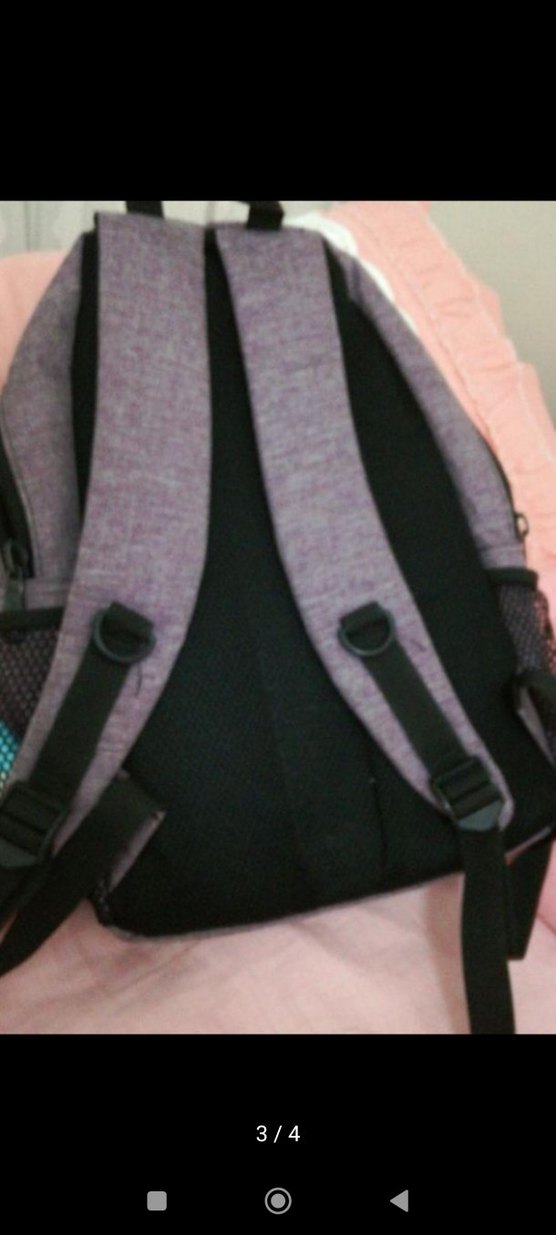 Mor ve Gri Çocuk Sırt Çantası - Görsel 2