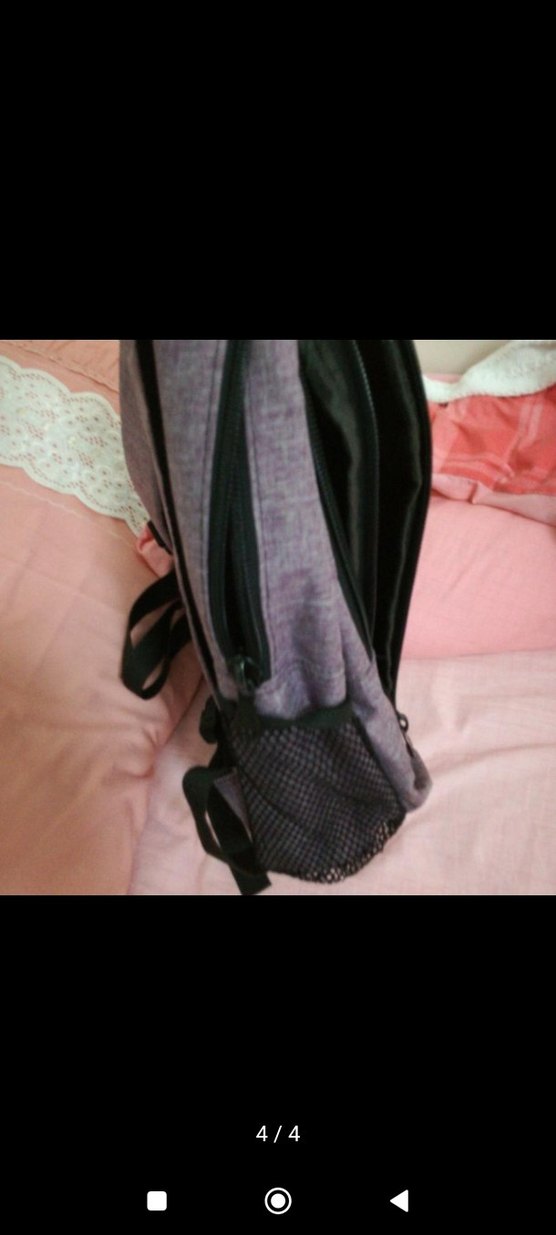 Mor ve Gri Çocuk Sırt Çantası - Görsel 3