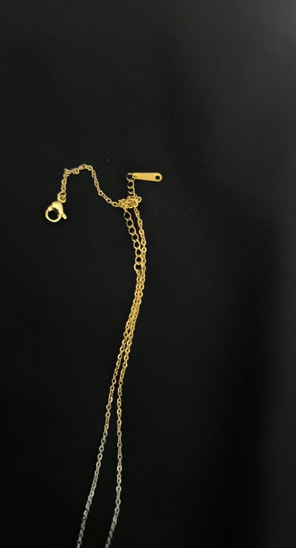 Zincir Detaylı Altın Rengi Midi Kolye - Görsel 3