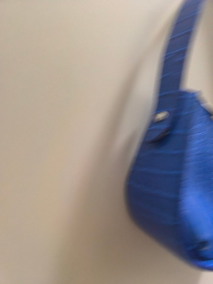 Mavi Yılan Desenli Kadın Çanta - Görsel 4