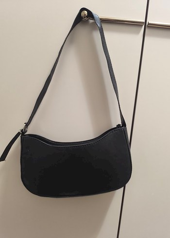 Siyah Minimalist Kadın Omuz Çantası - Görsel 2