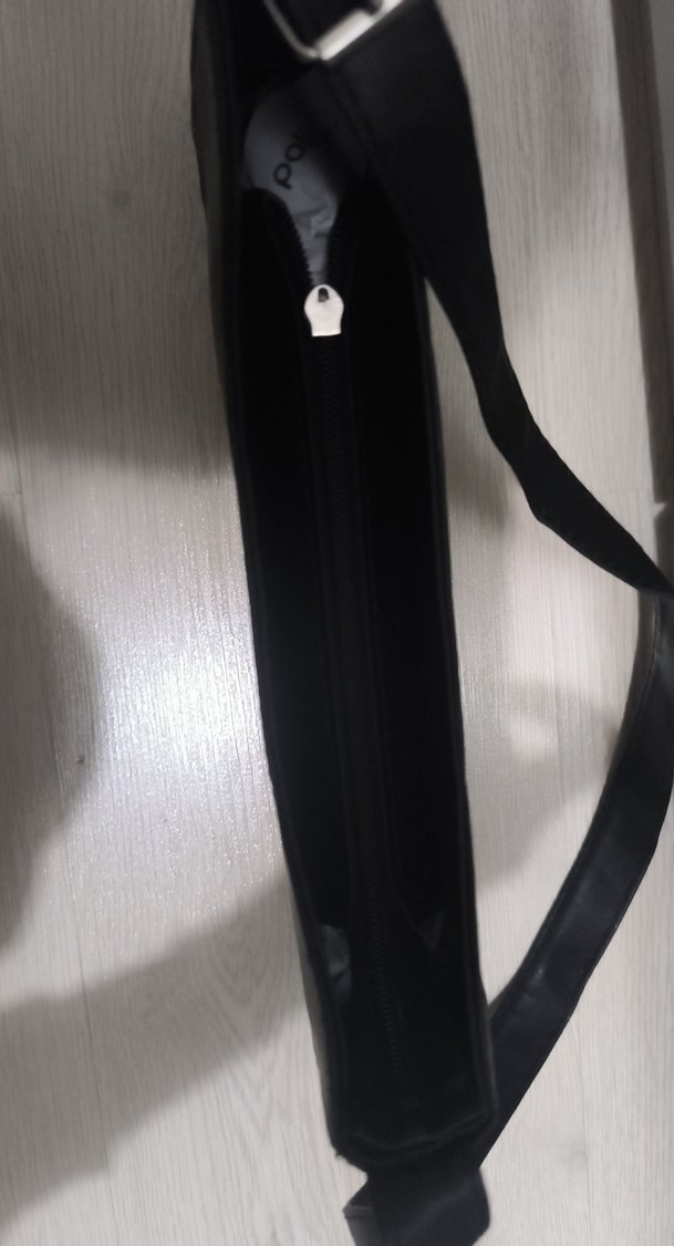 Siyah Minimalist Kadın Omuz Çantası - Görsel 5