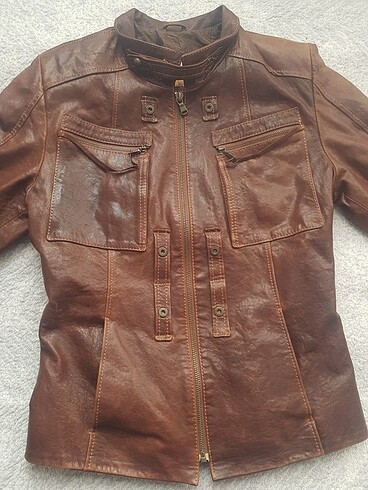 Derimod vintage kuzu derisi deri ceket