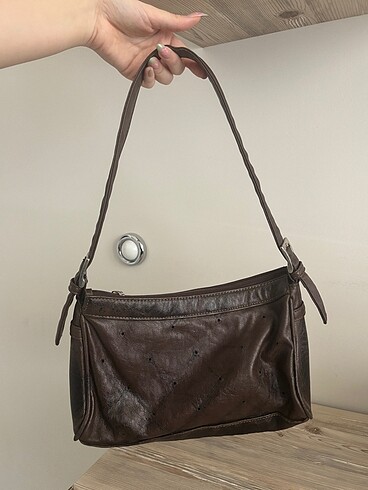 American Vintage vintage kahverengi kol cantasi