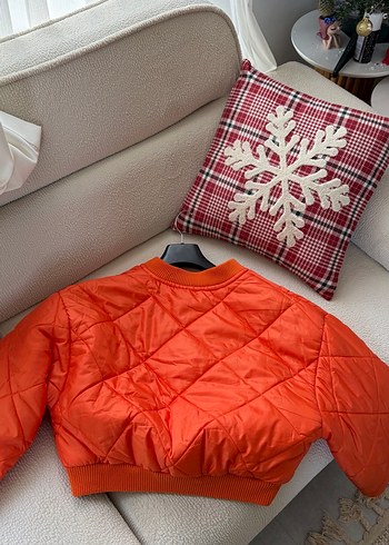 Turuncu Mini Kadın Ceket - Görsel 3