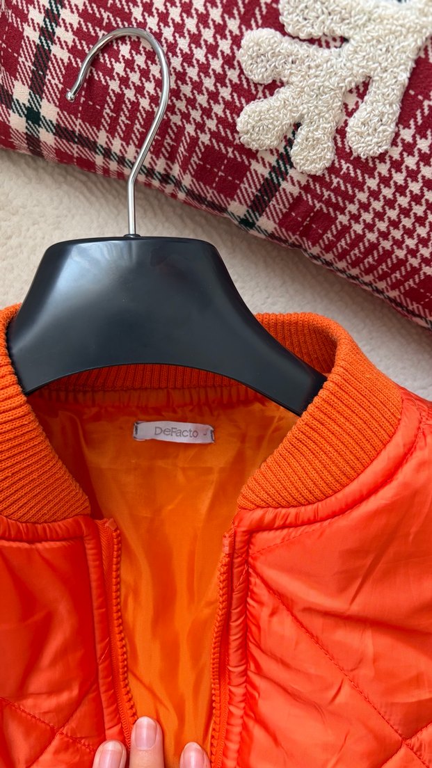 Turuncu Mini Kadın Ceket - Görsel 2