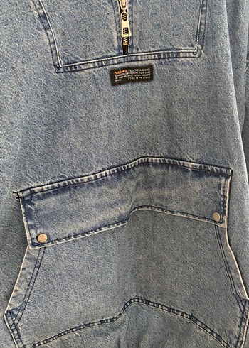 Kot rengi Fermuarlı Kanguru ceket - Görsel 3