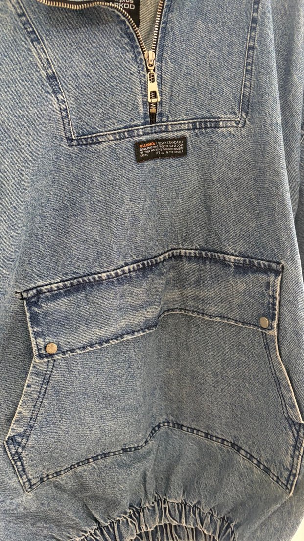 Kot rengi Fermuarlı Kanguru ceket - Görsel 3