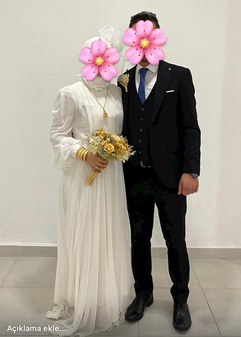 38 Beden Tesettür nikah elbisesi