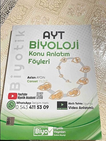 AYT biyoloji biyotik yayınları konu anlatım föyleri