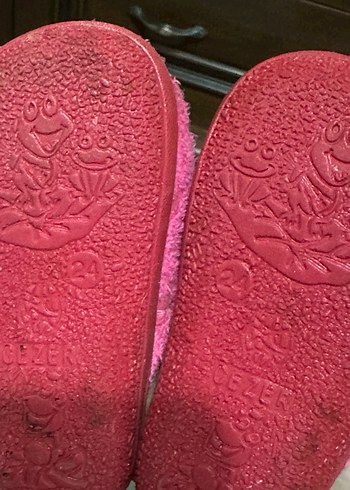 Kız Çocuk Renkli Pembe Sıcak Ev Terliği - Görsel 2