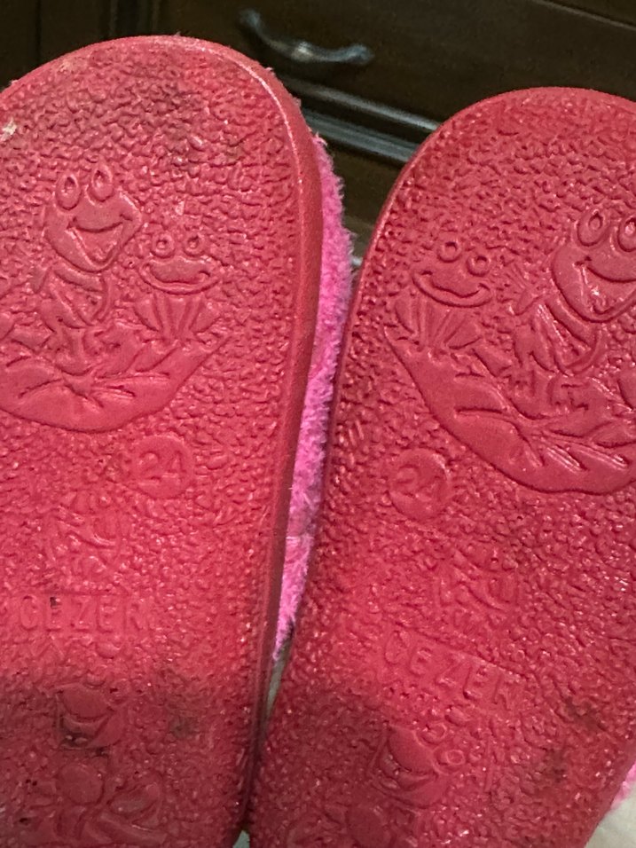 Kız Çocuk Renkli Pembe Sıcak Ev Terliği - Görsel 2