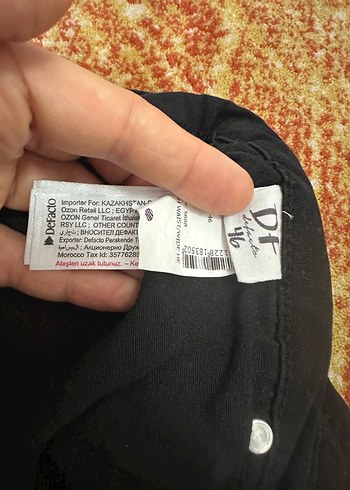 Defacto Siyah Regular Fit Kot Pantolon