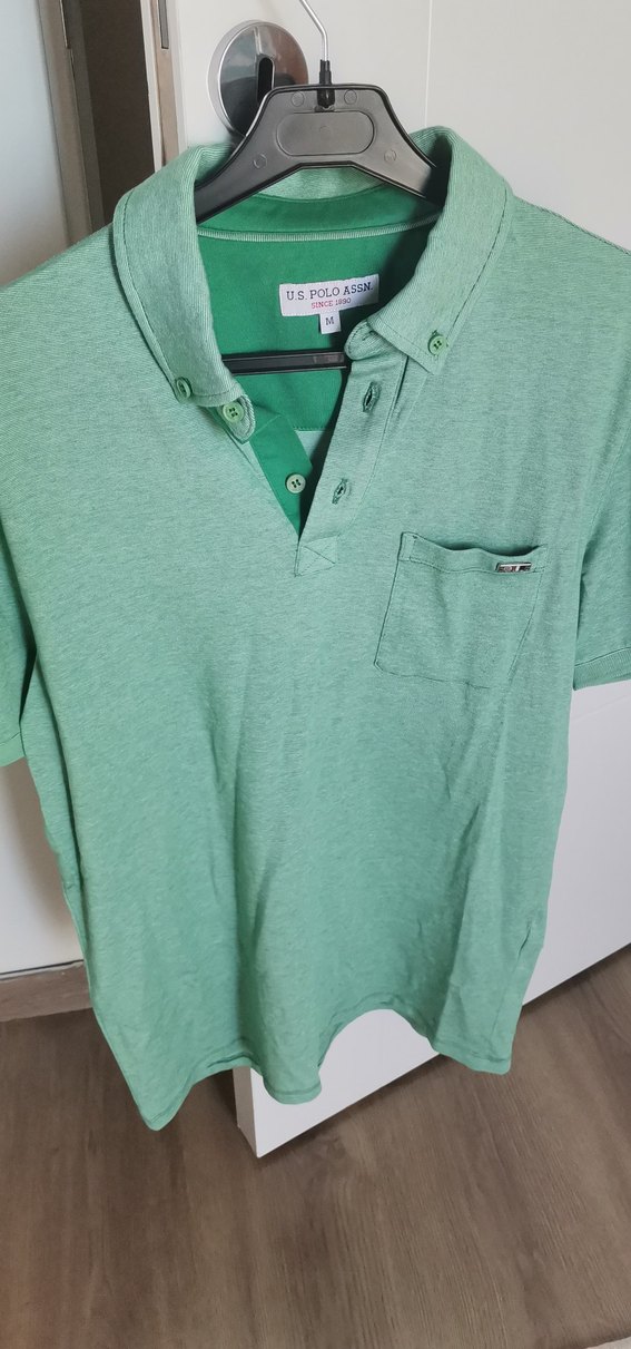 Yeşil Düğmeli Erkek Polo Tişört - Görsel 2