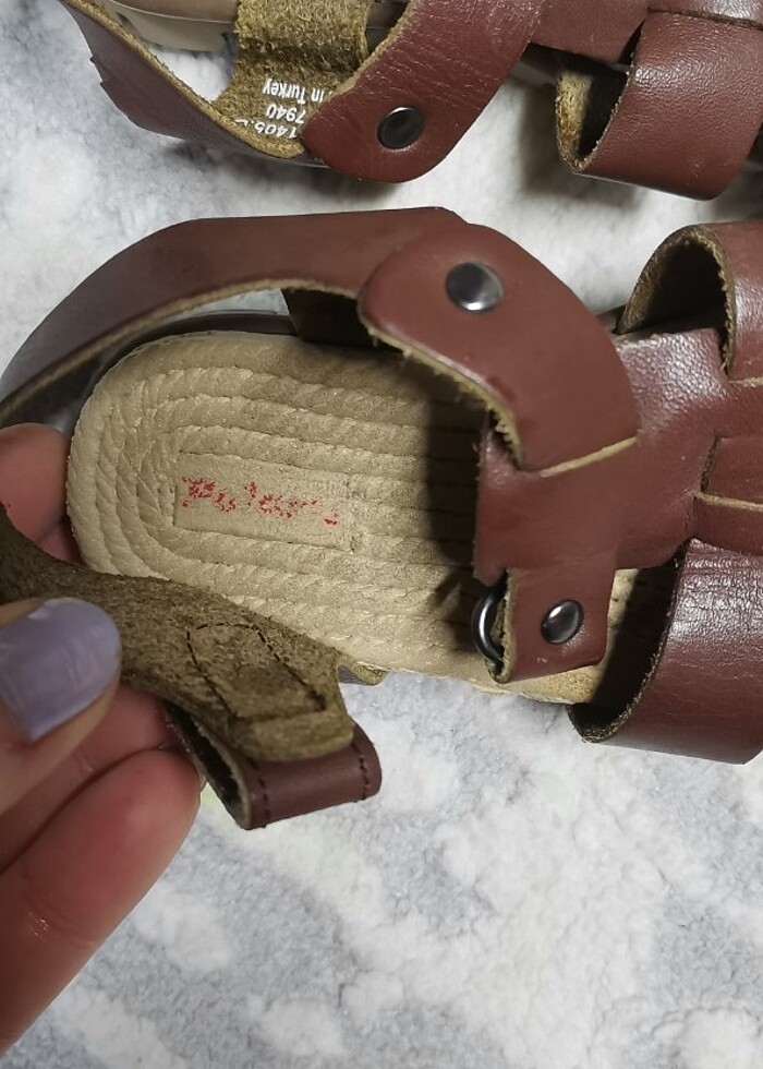 Çocuk bebek sandalet - Görsel 3