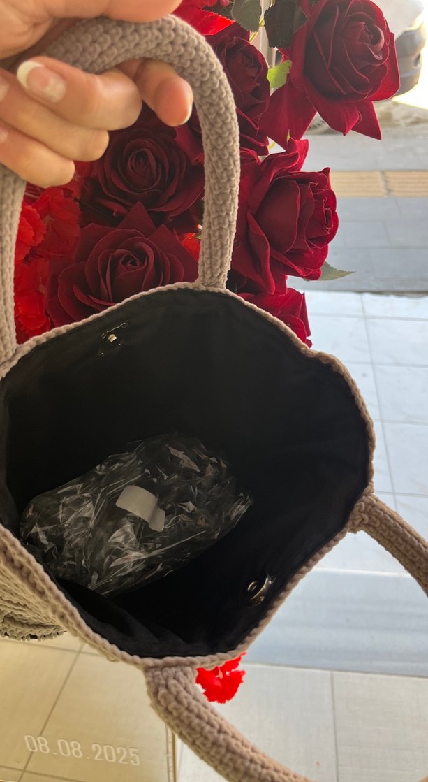 Süet el çantası - Görsel 3