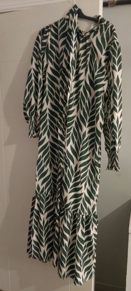 Yeşil Baskılı Hamile Uzun Etek - Görsel 2