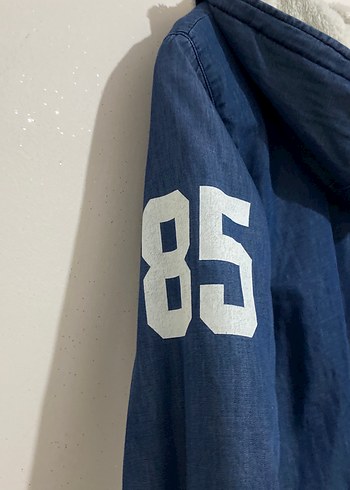 Kapüşonlu Fermuarlı Kadın Kot renginde mont - Görsel 3