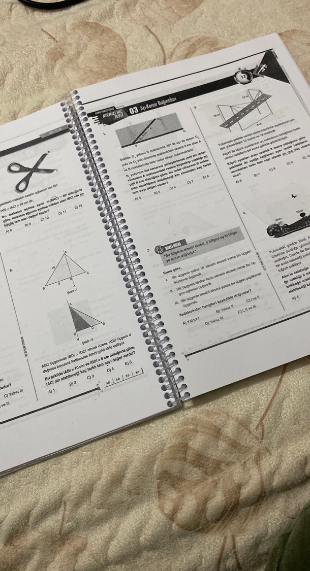 TYT AYT Geometri Soru Bankası fotokobisi hız ve renk - Görsel 3