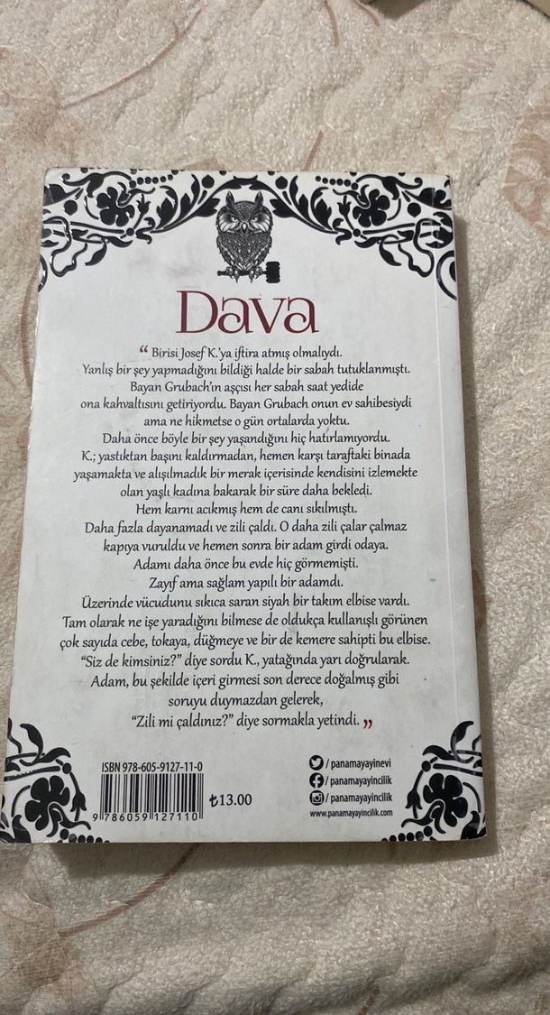 Dava - Franz Kafka (Çeviri: Emre Alagöz) - Görsel 2