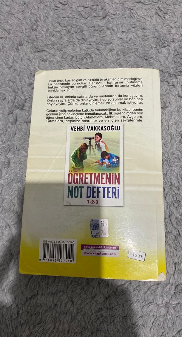 Öğretmenin Not Defteri 1-2-3 - Vehbi Vakkasoğlu - Görsel 3