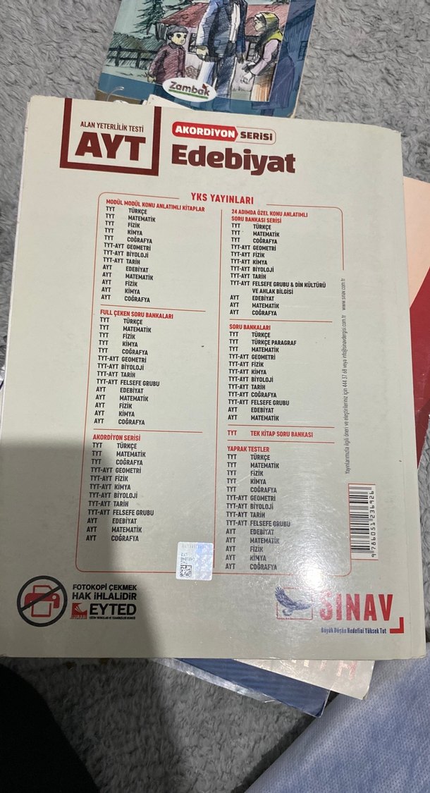 AYT Edebiyat Akordiyon Serisi Soru Kitabı - Görsel 2