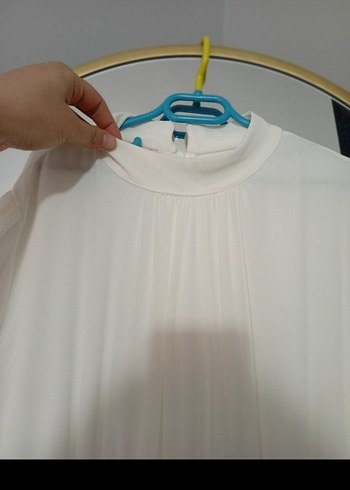 Uzun Beyaz Bohem Zarif Elbise - Görsel 4