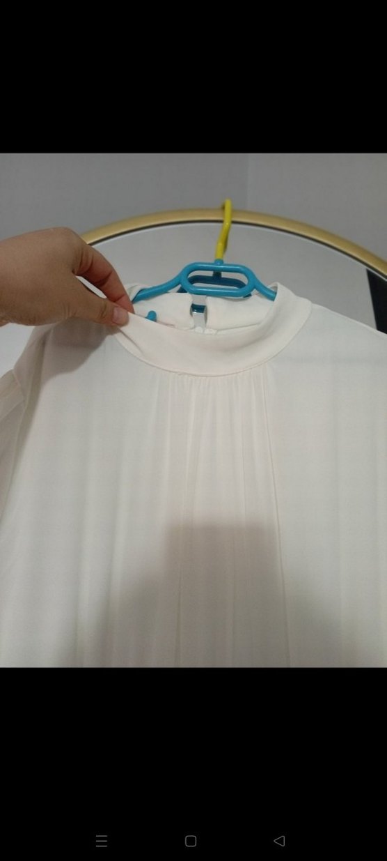 Uzun Beyaz Bohem Zarif Elbise - Görsel 4